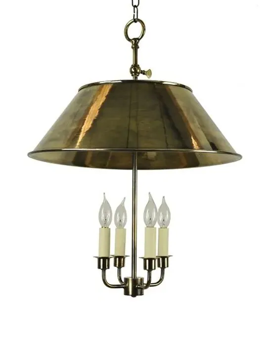 Broughton Pendant Light - Distressed, Brass
