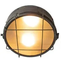 Bulkhead Wall Light - Antique, Metal