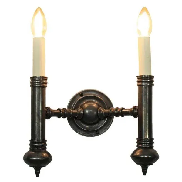 Carlton Twin Wall Light - Old Antique, Gold