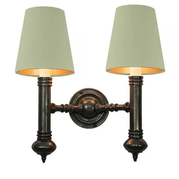 Carlton Twin Wall Light - Old Antique, Ivory