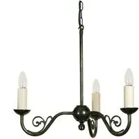 Cottage 3-Branch Pendant Light - Old Antique Brass