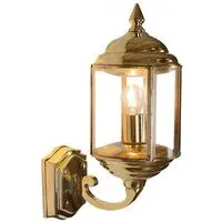 Cylindrical Wall Light - Brass, Glass