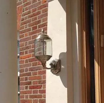 Cylindrical Wall Light - Nickel, Glass