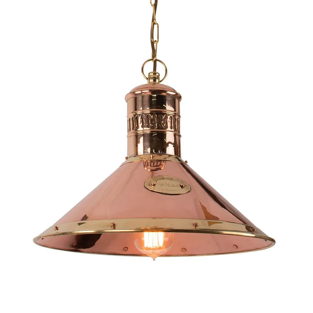 Deck Pendant Light - Distressed, Copper