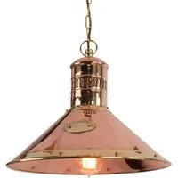 Deck Pendant Light - Natural Brass, Copper