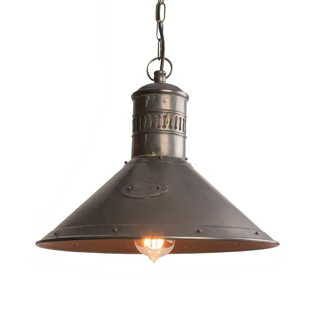 Deck Pendant Light - Nickel, Copper