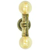 Double Wall Light - Distressed, Brass