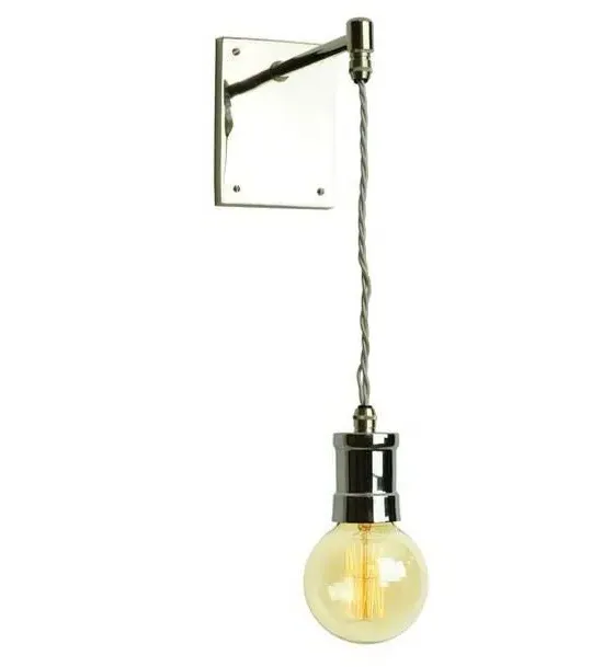 Drop Wall Light - Polished Nickel, Brass