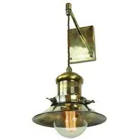 Drop Wall Light Vintage Style - Distressed, Brass