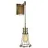 Drop Wall Light with Cage - Brass