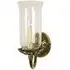 Empire Storm Shade Wall Light - Distressed Brass