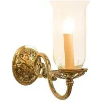 Empire Storm Shade Wall Light - Polished Brass
