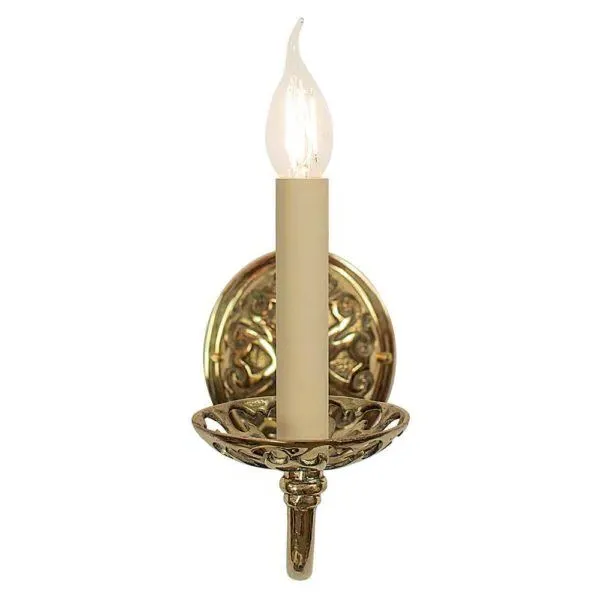 Empire Wall Light - Distressed Brass