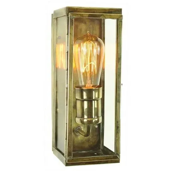 Engineer Large Wall Light - Distressed, Brass