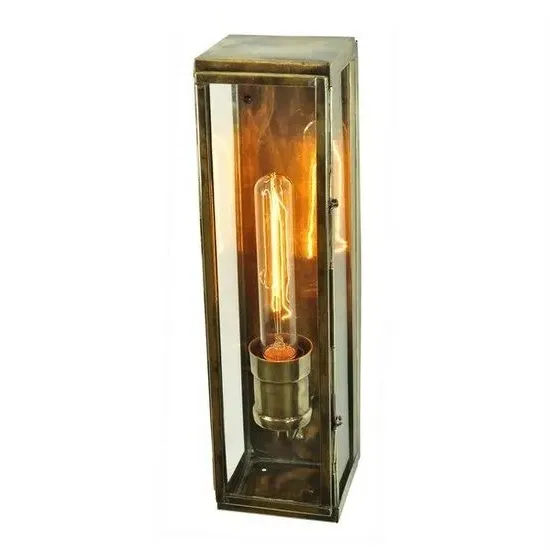 Engineer Large Wall Light - Polished Nickel, Brass