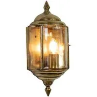 Flush Passage Lamp - Distressed, Brass