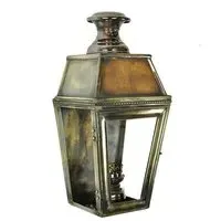 Flush Wall Lantern - Antique Brass