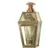 Flush Wall Lantern - Natural Brass