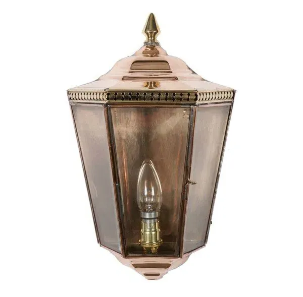 Flush Wall Light IP23 - Distressed, Copper