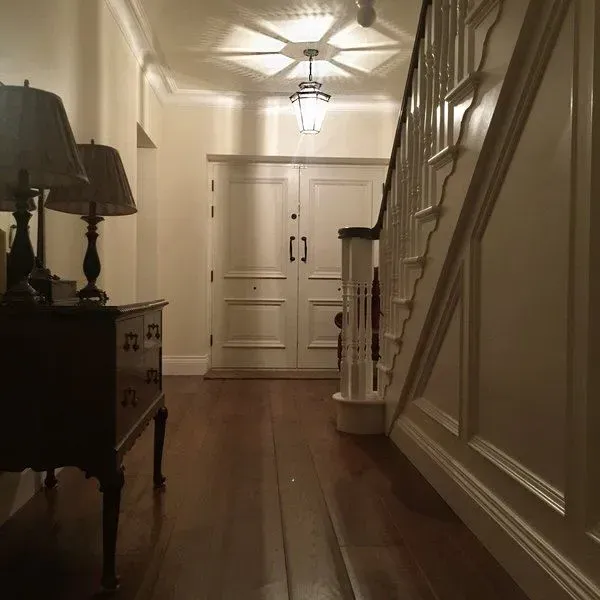 Georgian Hanging Lantern - Natural, Brass