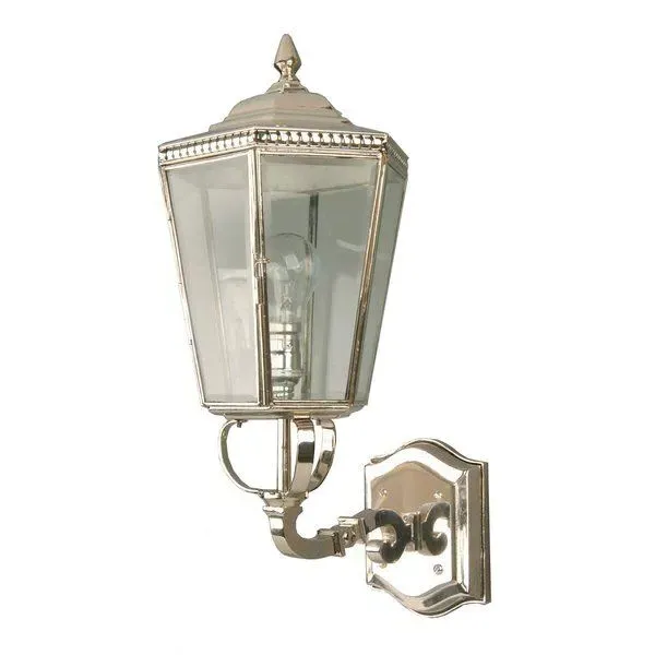 Georgian Wall Lamp with Finial - Natural Brass