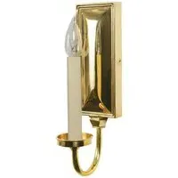 Georgian Wall Sconce IP20 - Brass, Cast Metal