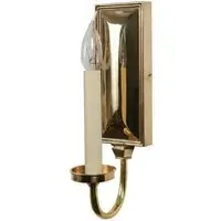 Georgian Wall Sconce IP20 - Natural Brass, Cast