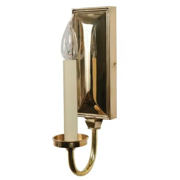 Georgian Wall Sconce IP20 - Natural Brass, Cast