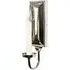 Georgian Wall Sconce IP20 - Nickel, Cast Metal