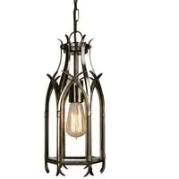 Gothic Hanging Lantern - Brass, Cast Brass