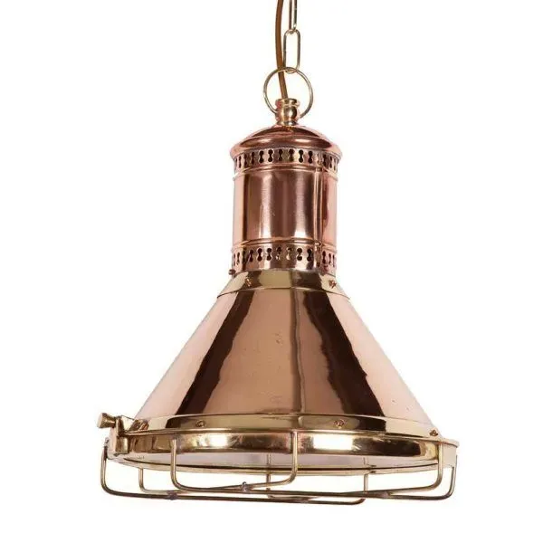 Industrial Pendant Light - Brass, Copper
