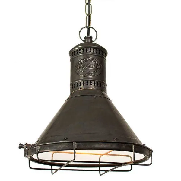 Industrial Pendant Light - Distressed, Copper