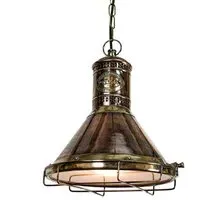 Industrial Pendant Light - Distressed, Copper