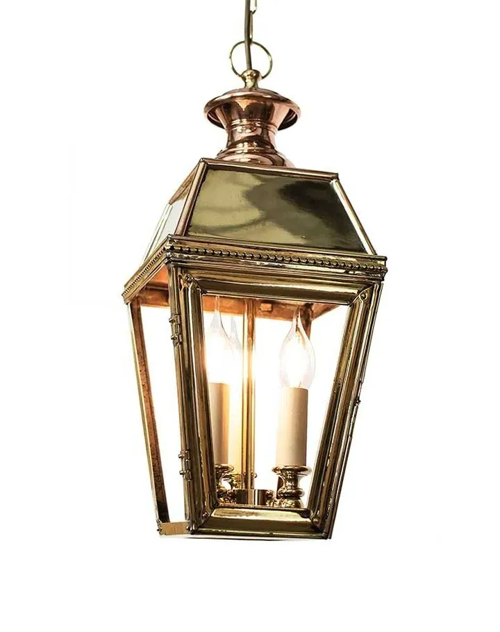 Kensington 3 Pendant Light - Distressed, Brass