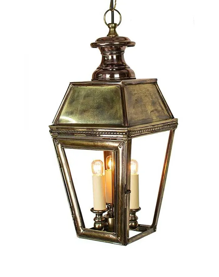 Kensington 3 Pendant Light - Distressed, Brass