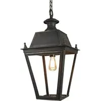 Large Hanging Lantern Victorian - Antique, Brass