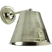 Large Map Room Wall Light - Polished Nickel, Brass