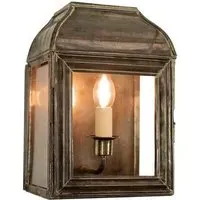 Large Wall Lantern with Hinged Door - Brass