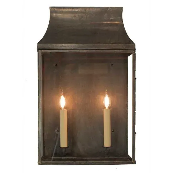 Large Wall Lantern with Hinged Door - Natural