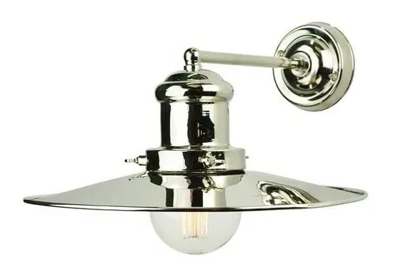 Large Wall Light Vintage Design - Distressed, Brass