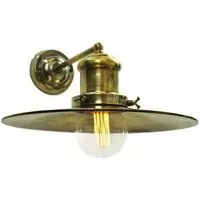 Large Wall Light Vintage Design - Distressed, Brass