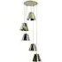 Map Room 5-Light Cluster Pendant Light - Polished Nickel, Brass