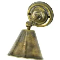 Map Room Wall Light - Distressed, Brass