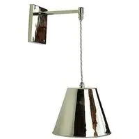Map Room Wall Light - Polished Nickel, Brass