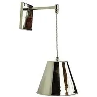 Map Room Wall Light - Polished Nickel, Brass