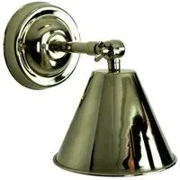 Map Room Wall Light - Polished Nickel, Brass