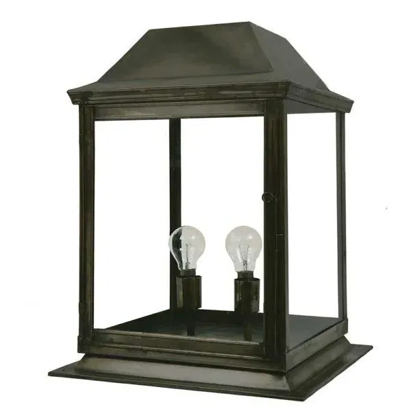 Medium Gate Lantern IP23 - Antique, Brass