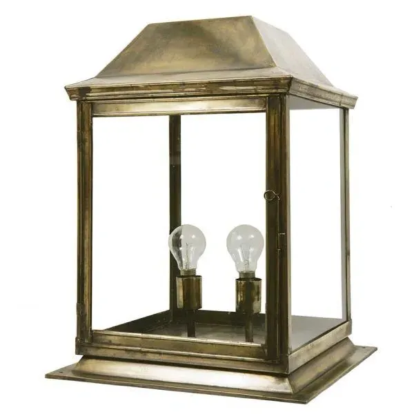Medium Gate Lantern IP23 - Polished, Nickel