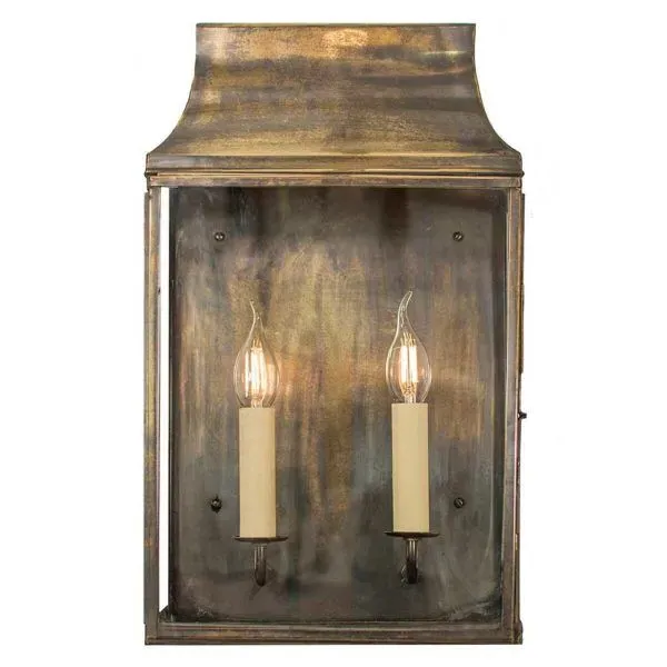 Medium Wall Lantern with Hinged Door - Distressed
