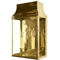 Medium Wall Lantern with Hinged Door - Natural